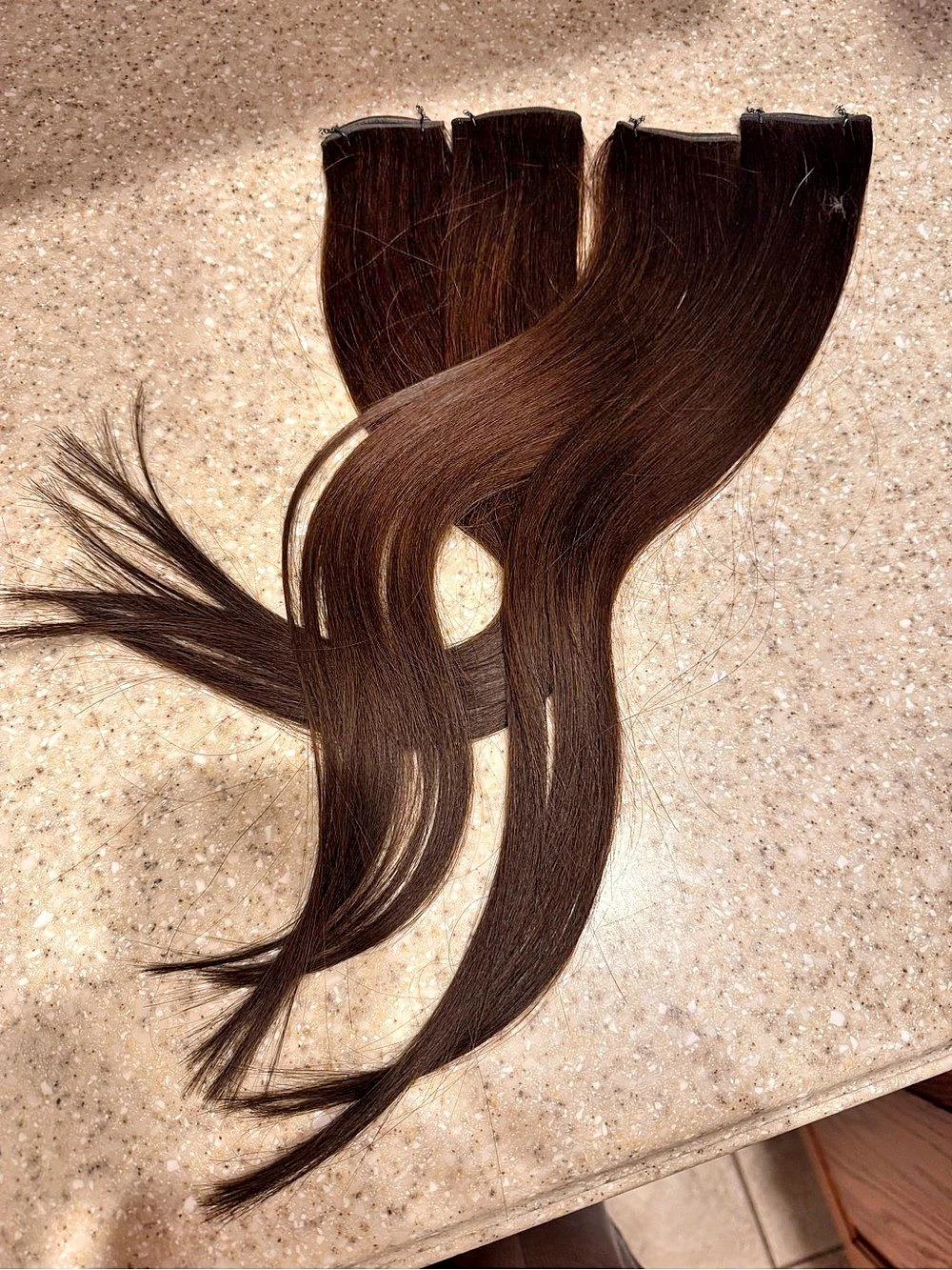 4 JZ Styles Brown Hair J Tied Weft Extensions New